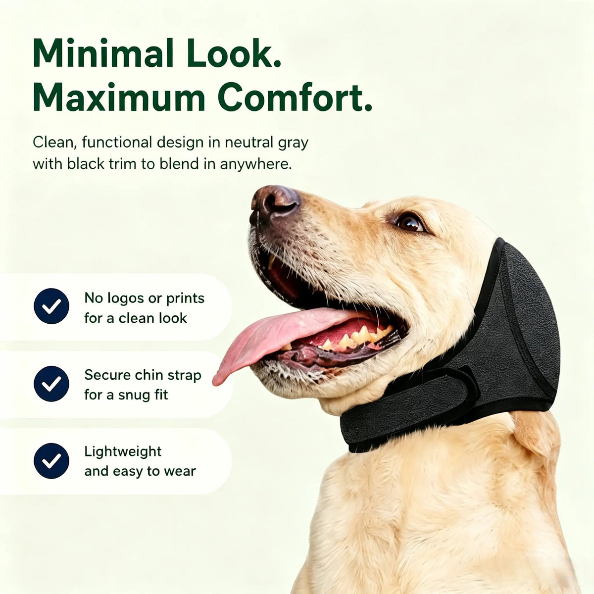 Noise-Canceling Ear Wrap for Dogs - Comfortable Calming Hoodie for Fireworks, Thunder, and Vacuum Noise Protection, Adjustable for Grooming, Bathing, and Swimming - Ideal Gift for Your Dog